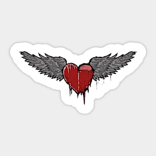 Flying Heart Sticker